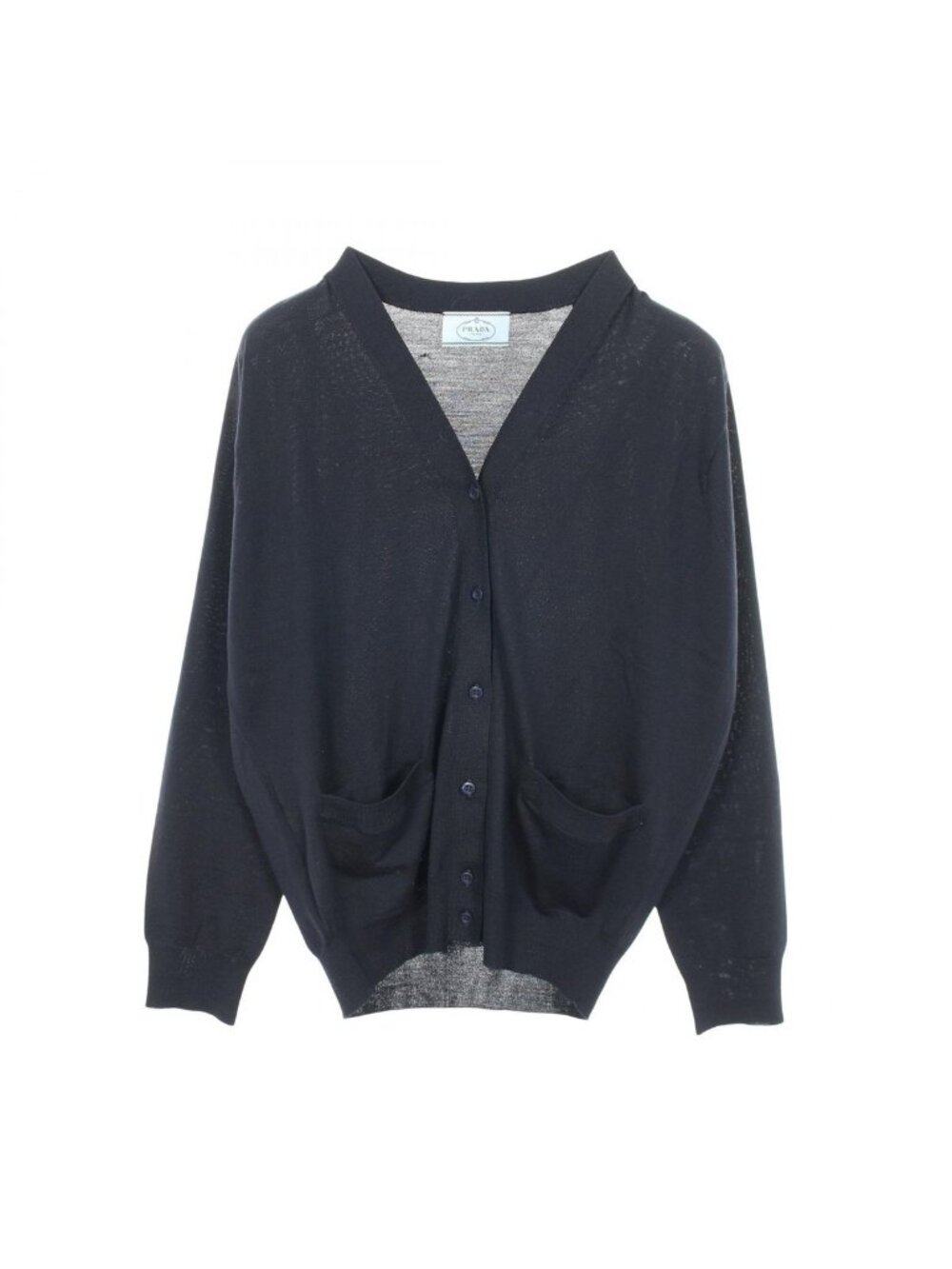 Prada Cardigan Wool Navy 38